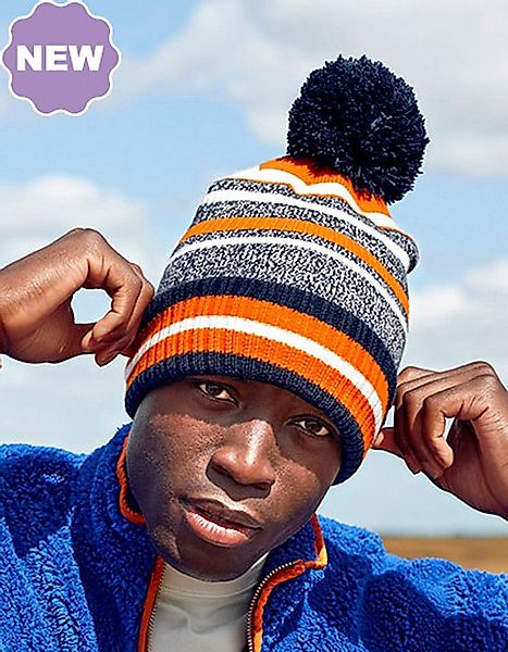 Goodman Design Strickmütze Bommelmütze Winter Beanie aus Recycelten Polyest günstig online kaufen