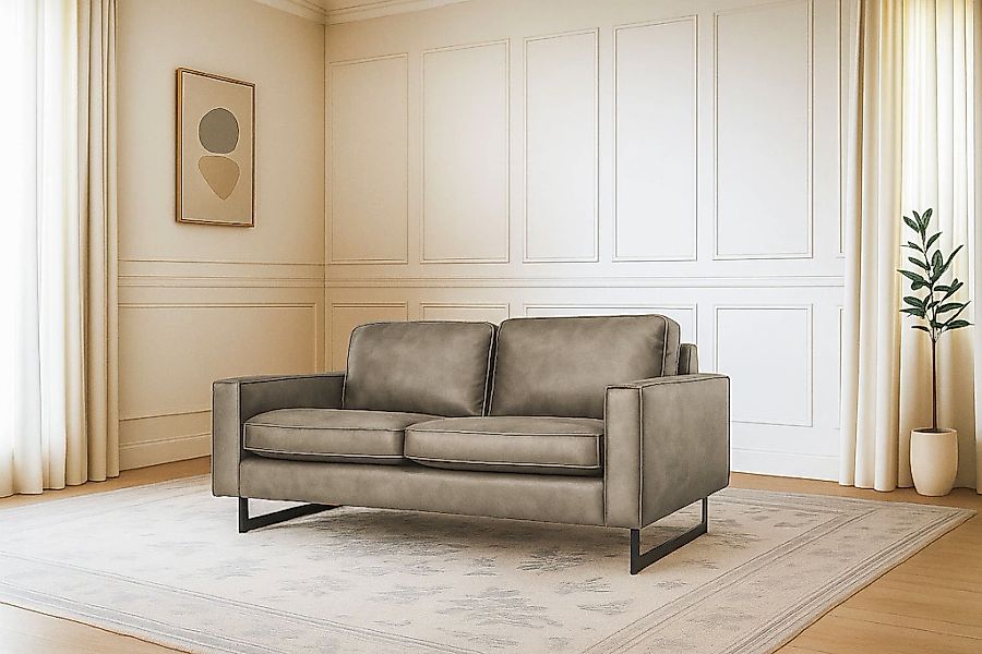 Home affaire 2-Sitzer "Pinto, 166 cm, Cord, Chenille, Lederoptik" mit Keder günstig online kaufen