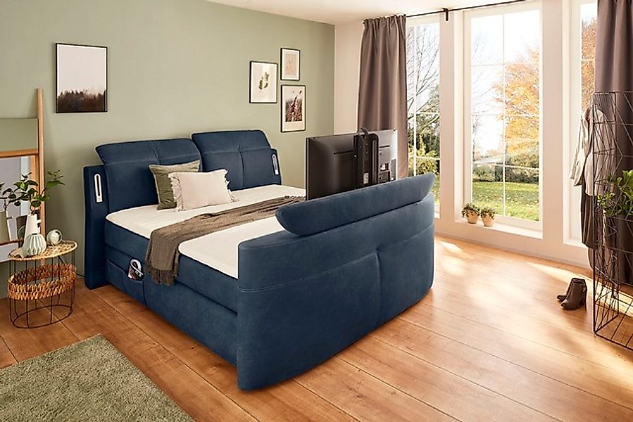 Jockenhöfer Gruppe Boxspringbett »Movie Star«, mit versenkbarem TV-Lift, Fe günstig online kaufen