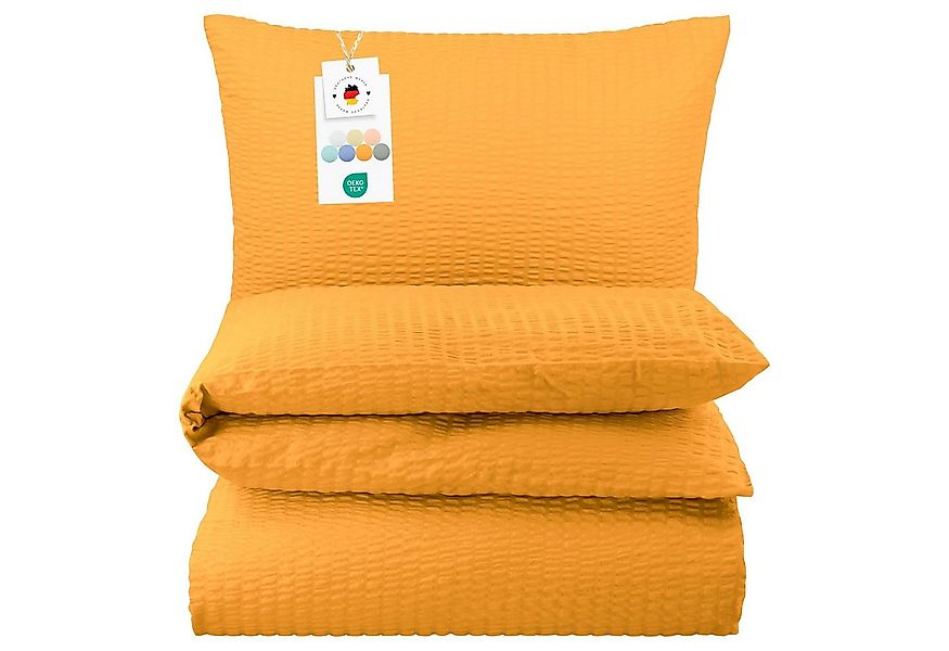 Carpe Sonno Bettwäsche Seersucker 135 x 200 155 x 220 Bügelfrei Sommer Uni günstig online kaufen