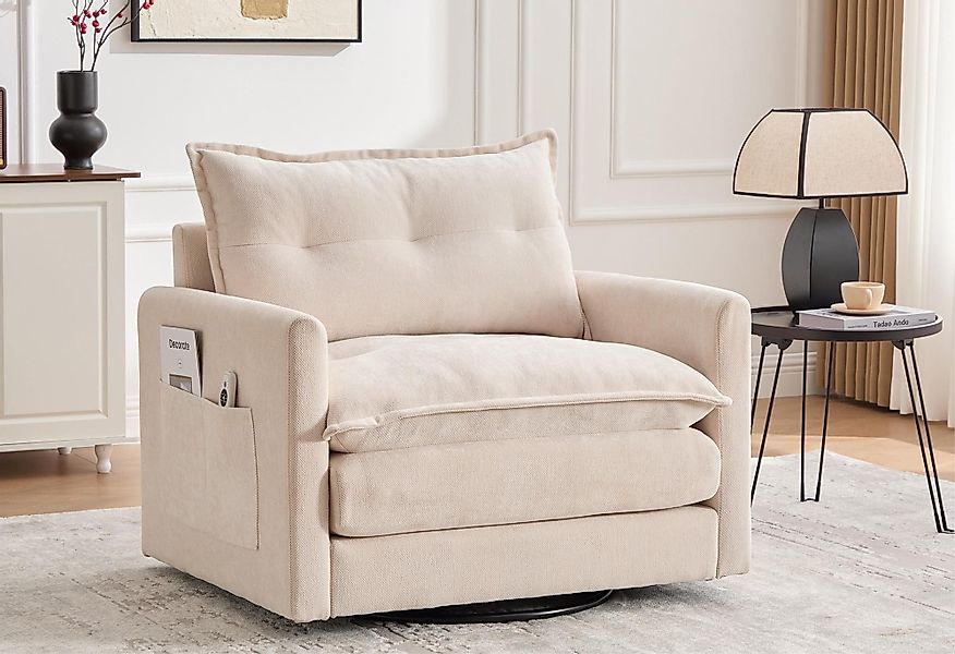 LVHOM Drehsessel Dreh-Loungesessel 360°, XXL Sitzbreite, günstig online kaufen