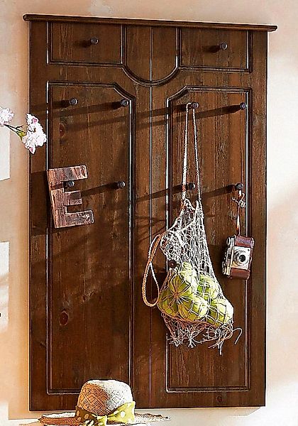 OTTO home Garderobenpaneel "Klera" Mit 10 Kleiderhaken, aus massiver Kiefer günstig online kaufen