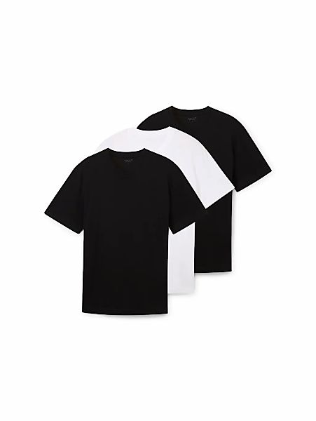 TOM TAILOR T-Shirt Packung, 3 Stk. im Dreierpack günstig online kaufen