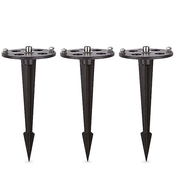linovum Gartenstrahler 3er Set rostfreier Erdspiess günstig online kaufen