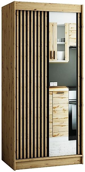ABIKS MÖBEL Schwebetürenschrank LAMELO 2 mit günstig online kaufen