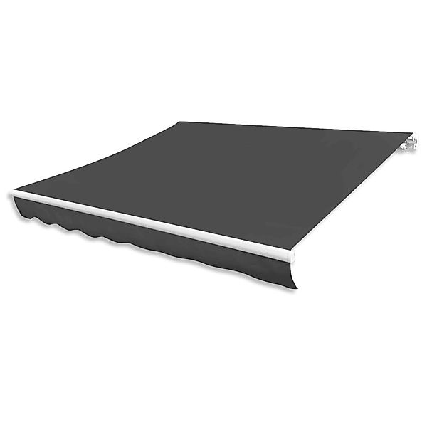 furnicato Markise Markisenbespannung Canvas Anthrazit 400x300 günstig online kaufen