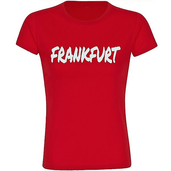 multifanshop T-Shirt Damen Frankfurt - Textmarker - Frauen günstig online kaufen