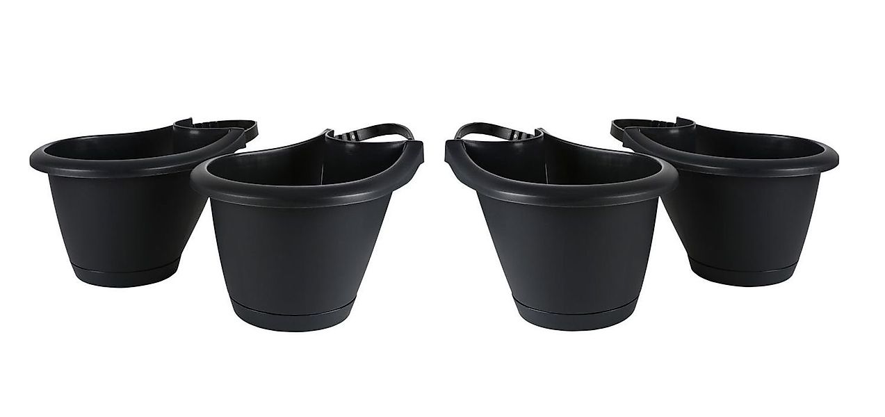 BURI Blumenbank Regenrohr Pflanztopf 4 Stück günstig online kaufen