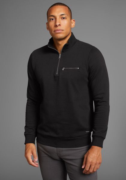 Bruno Banani Sweatshirt mit Troyer Kragen günstig online kaufen