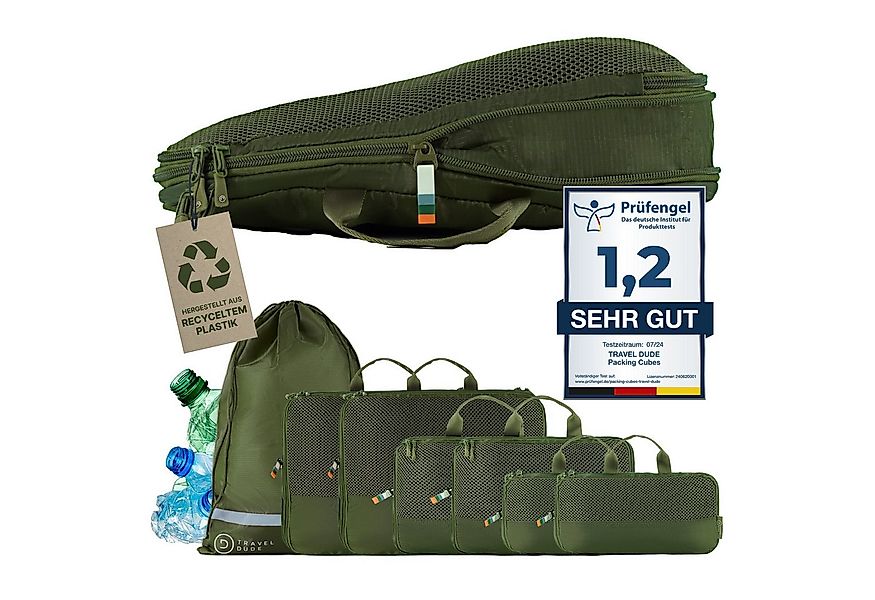 TRAVEL DUDE Kofferorganizer aus recycelten Plastikflaschen (ultraleichte Pa günstig online kaufen