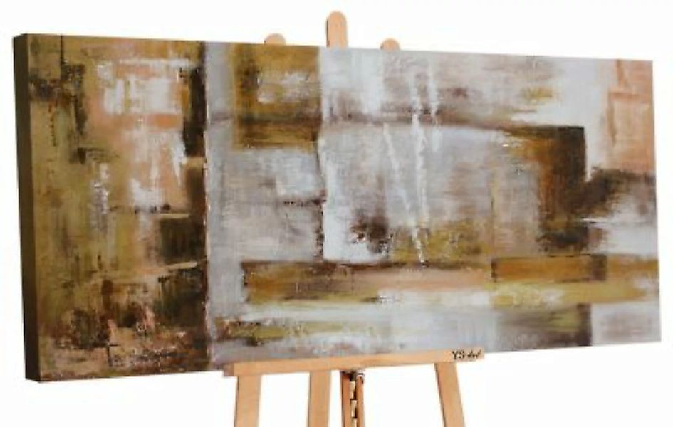 YS-Art™ "Gemälde Acryl ""Abstraktion VII"" handgemalt auf Leinwand 120x60 c günstig online kaufen