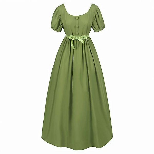 ZWY Dirndlbluse Mittelalterliches langes Kleid mit hoher Taille, Leistungsk günstig online kaufen