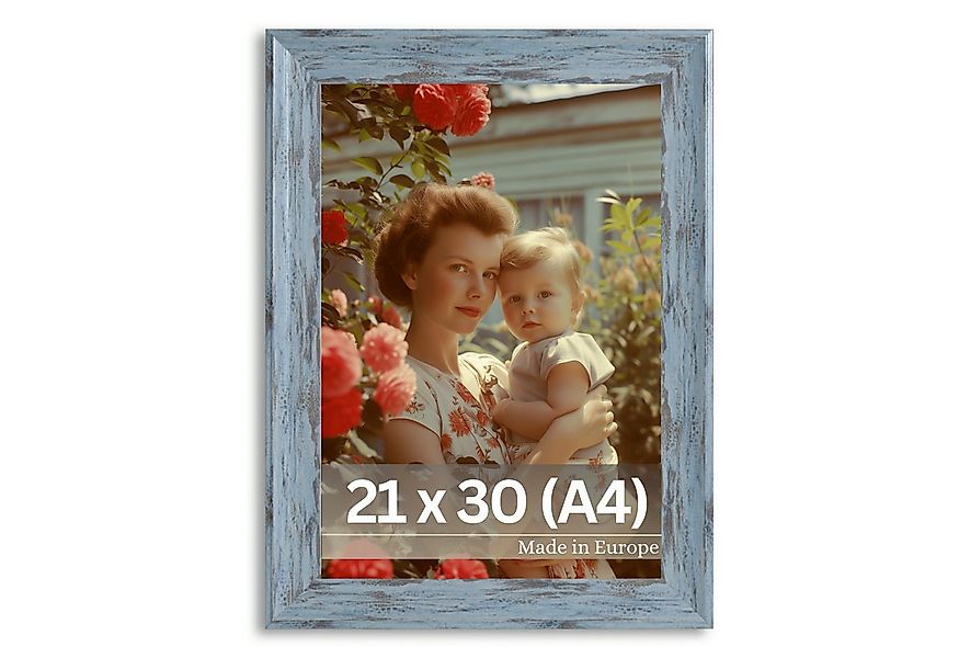Victor (Zenith) Bilderrahmen Vincent, Bilderrahmen 21x30 cm Grau A4, Vintag günstig online kaufen