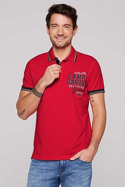 CAMP DAVID Poloshirt mit Seitenschlitze günstig online kaufen