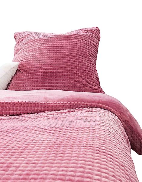 Leonado Vicenti Bettwäsche Teddyplüsch Diamant-Optik, Fleece, günstig online kaufen