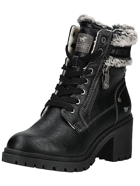 MUSTANG Stiefelette Lederimitat/Textil . High-Heel-Stiefelette günstig online kaufen
