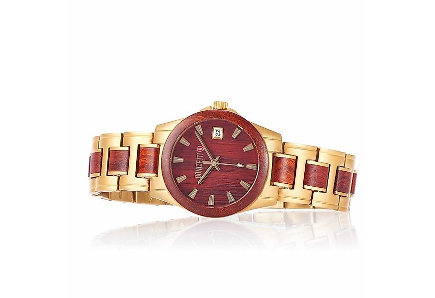 Bonizetti Chronograph MACCU PICCHU Damenuhr, (3,9 cm, kastanienbraun-gold, günstig online kaufen