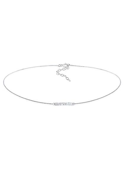 Elli Collier Choker Platte Gehämmert 925er günstig online kaufen