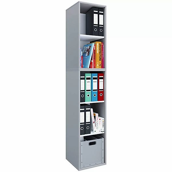 VCM Aktenregal "Holz Büro Regal Bücher Ordner Aktenregal Lona l 5f" günstig online kaufen