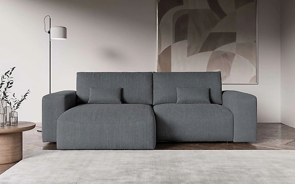 OTTO home Ecksofa »MATTS Schlafsofa mit Bettkasten, Maße B/T/H: 265/159/89 günstig online kaufen
