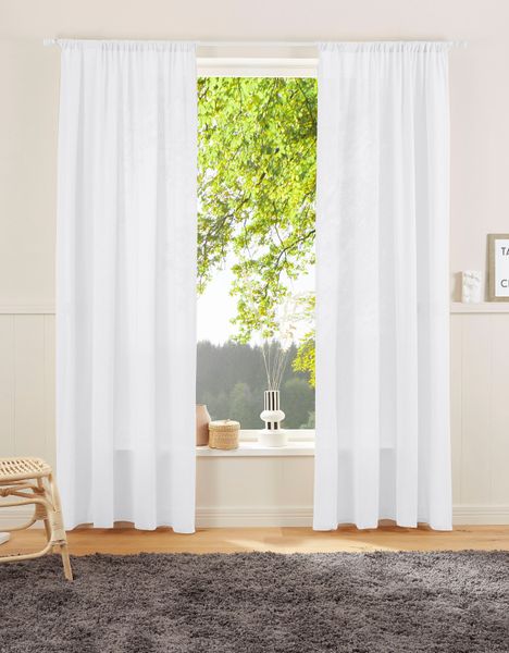LeGer Home by Lena Gercke Vorhang "Lanea" Stangendurchzug 1 Stk. tlg. Leine günstig online kaufen