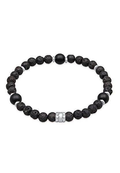 Kuzzoi Bead-Armband-Set Herren Onyx Schwarz Vintage 925 Silber Oxidiert, Ku günstig online kaufen