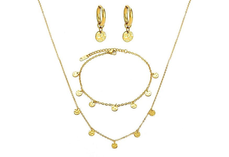 Kim Johanson Schmuckset Mond Plättchen (Set), 3 teiliges Set günstig online kaufen