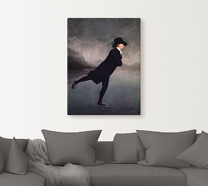 Artland Wandbild "Pfarrer Robert Walker beim Eislaufen", Mann, (1 St.), als günstig online kaufen