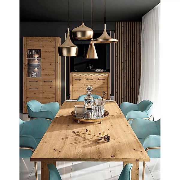 Esszimmer Möbel Set in Artisan Eiche Nb. ARTA-131 mit Esstisch ausziehbar günstig online kaufen