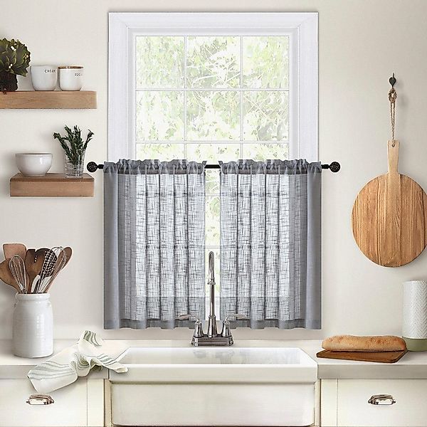 BYSURE Scheibengardine, Stangendurchzug (2 St), Lichtschutz, günstig online kaufen