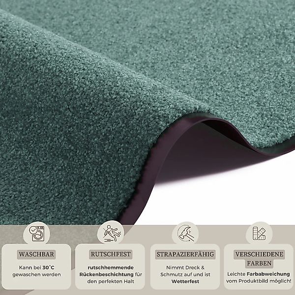 HANSE Home Fußmatte "Wash & Clean" rechteckig 7 mm Höhe Schmutzfangmatte, T günstig online kaufen