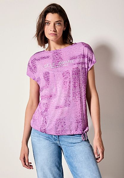 Cecil Print-Shirt, mit Tunnelzug am Saum günstig online kaufen