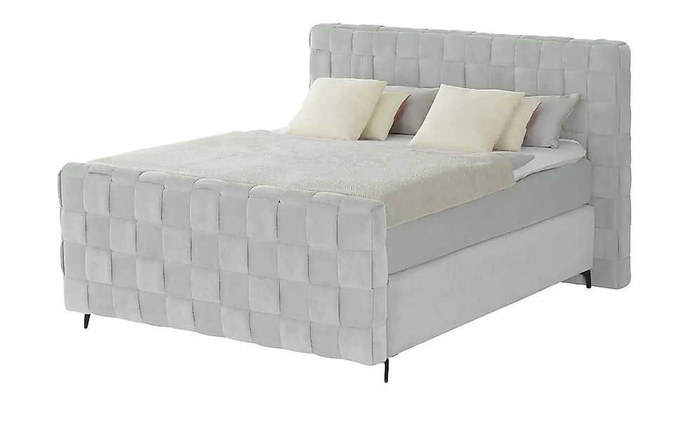 Wohnwert Boxspringbett  Tefla ¦ grau ¦ Maße (cm): B: 202 H: 132,5 Betten > günstig online kaufen