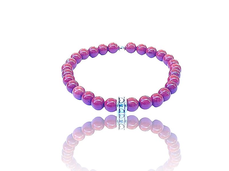 Steinfixx® Perlenarmband Edelsteinarmband aus rotem Jaspis günstig online kaufen