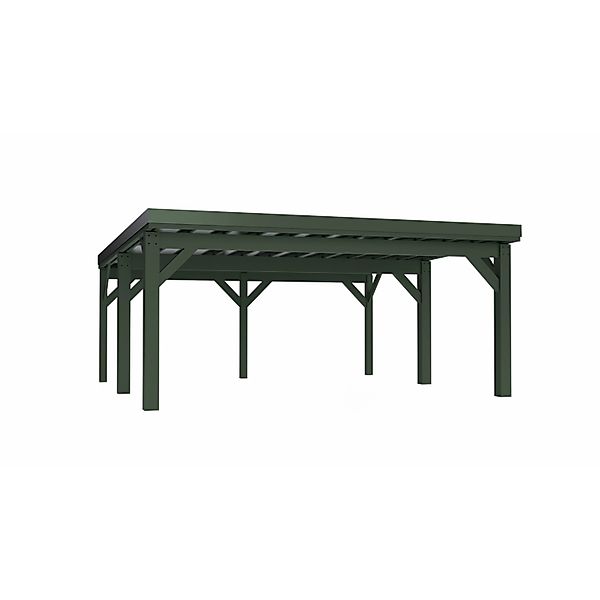 Holzbrüder Carport Ralf 36 250 kg/m² Chromgrün-Dornengrün günstig online kaufen