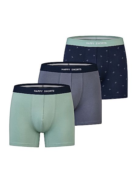 HAPPY SHORTS Trunk Jersey (3-St) Unterhose, Unterwäsche, Boxer Trunk günstig online kaufen