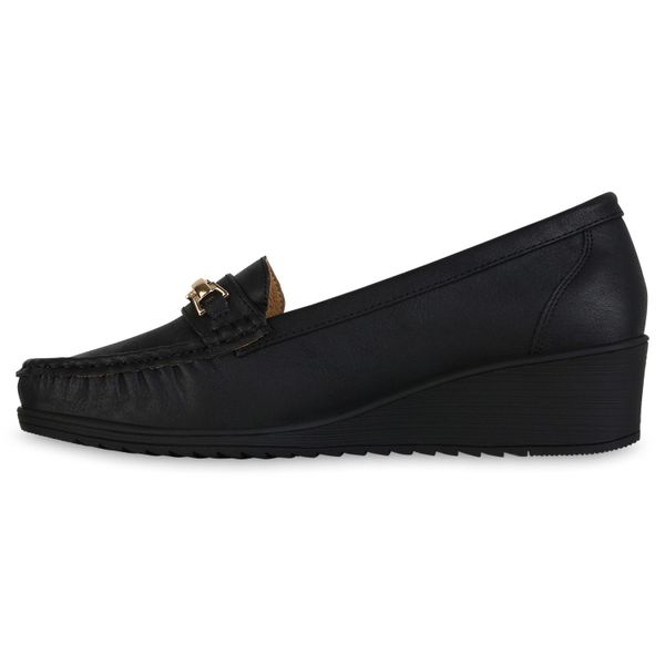 VAN HILL 841622 Slipper Damen Keilslippers günstig online kaufen