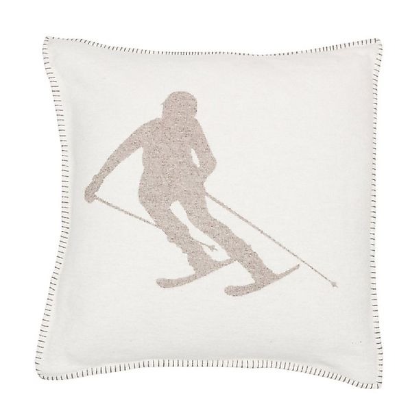 DAVID FUSSENEGGER Kissenhülle Sylt 'Skifahrer' 50 x 50 cm günstig online kaufen