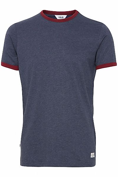 !Solid Rundhalsshirt SDManoldo T-Shirt mit farblich abgesetztem Kragen und günstig online kaufen
