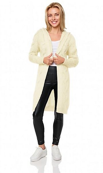 Worldclassca Kapuzenstrickjacke Worldclassca lange Strickjacke Zopfmuster C günstig online kaufen