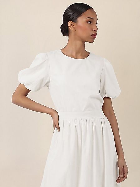 Apart Kurzarmbluse mit Bindebändern und Flügelärmeln günstig online kaufen