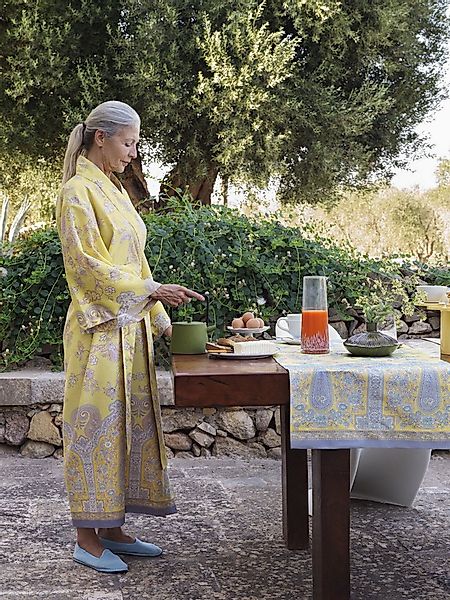 Bassetti Kimono IND ROSES, lang, Baumwolle, Gürtel, aus hochwertigem Baumwo günstig online kaufen