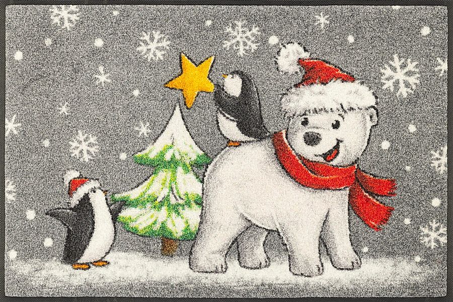 wash+dry by Kleen-Tex Fußmatte Polar Friends, günstig online kaufen