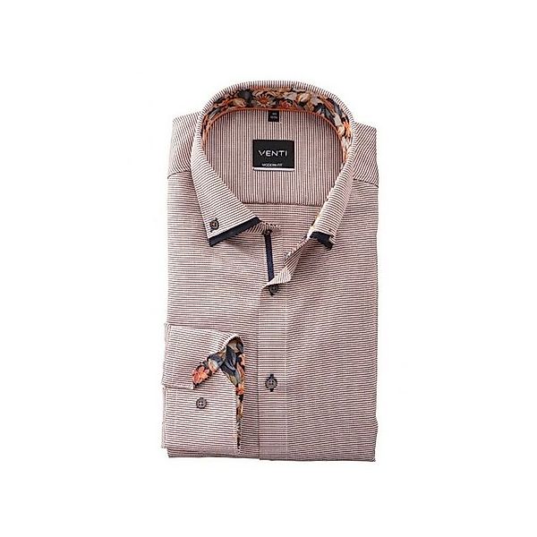 VENTI Langarmhemd hemd ’für Herren in orange’ (1-tlg) günstig online kaufen