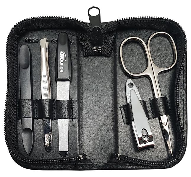 EloModa Maniküre-Etui 5-tlg Maniküre-Set aus Echtleder günstig online kaufen