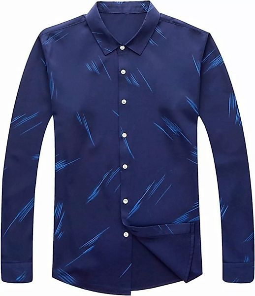 KIKI Langarmhemd Stilvolles Langarmshirt für Herren im Retro-Design günstig online kaufen