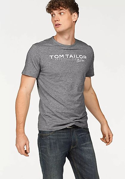 TOM TAILOR Rundhalsshirt, mit Logoprint günstig online kaufen