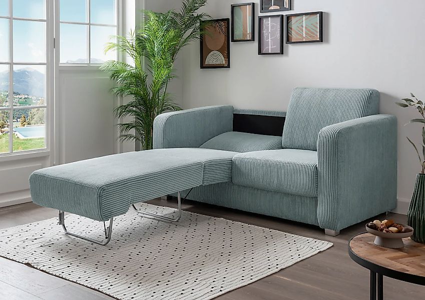 INOSIGN Schlafsofa »Mia«, mit 2 Einzelauszügen als Längsschläfer günstig online kaufen