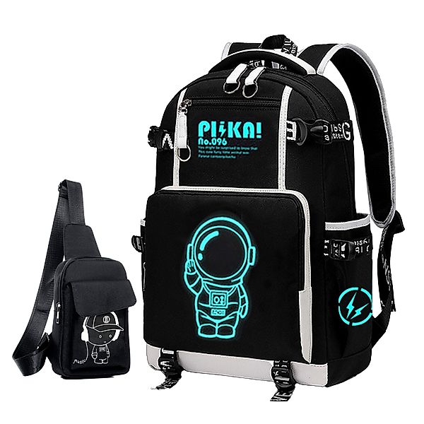 Masbekte Schulrucksack 2-In-1 Schulranzen, mit Brusttasche günstig online kaufen