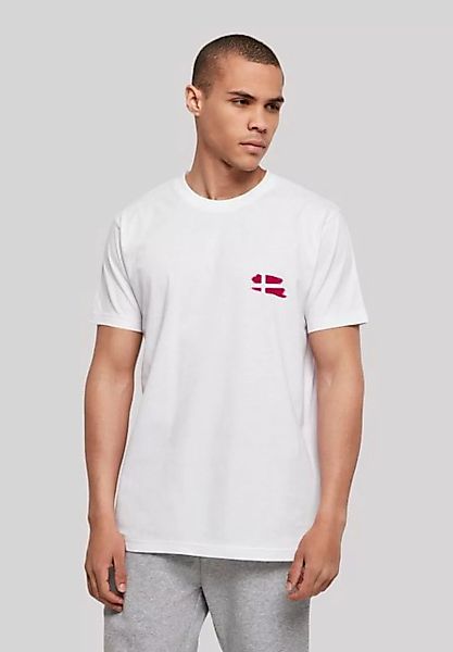 F4NT4STIC T-Shirt Dänemark Flagge Denmark Print günstig online kaufen